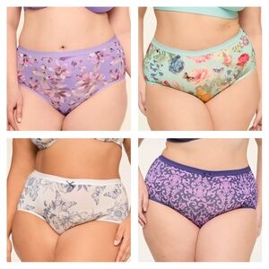 4 CACIQUE WOMEN'S PLUS NO SHOW FULL BRIEF SIZE 22-24